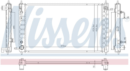 Nissens Radiator 606790