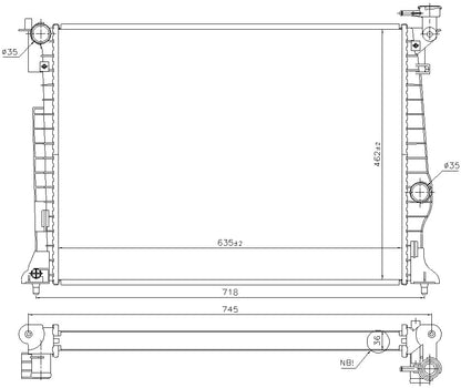 Nissens Radiator 606953