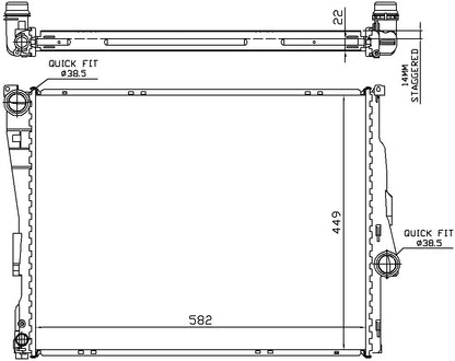 Nissens Radiator 60784A