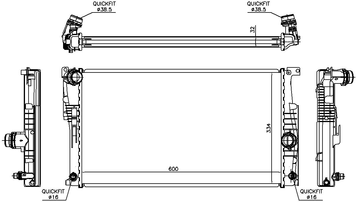 Nissens Radiator 60817