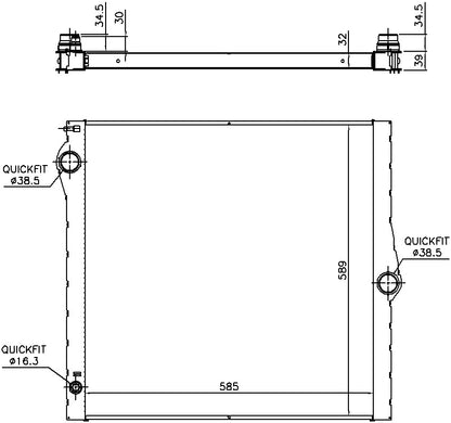Nissens Radiator 60825