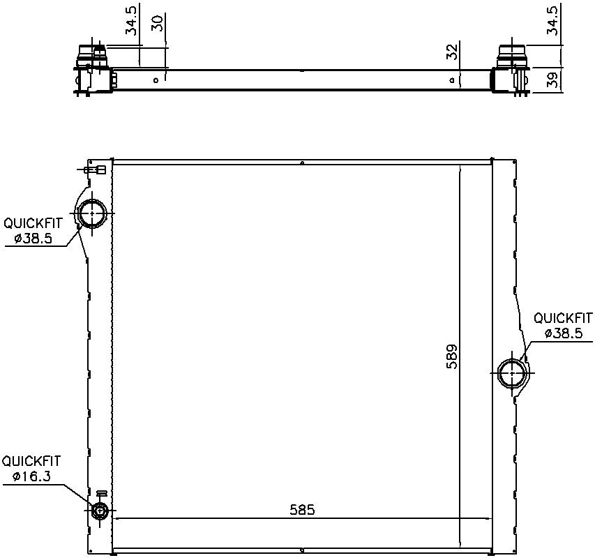 Nissens Radiator 60825