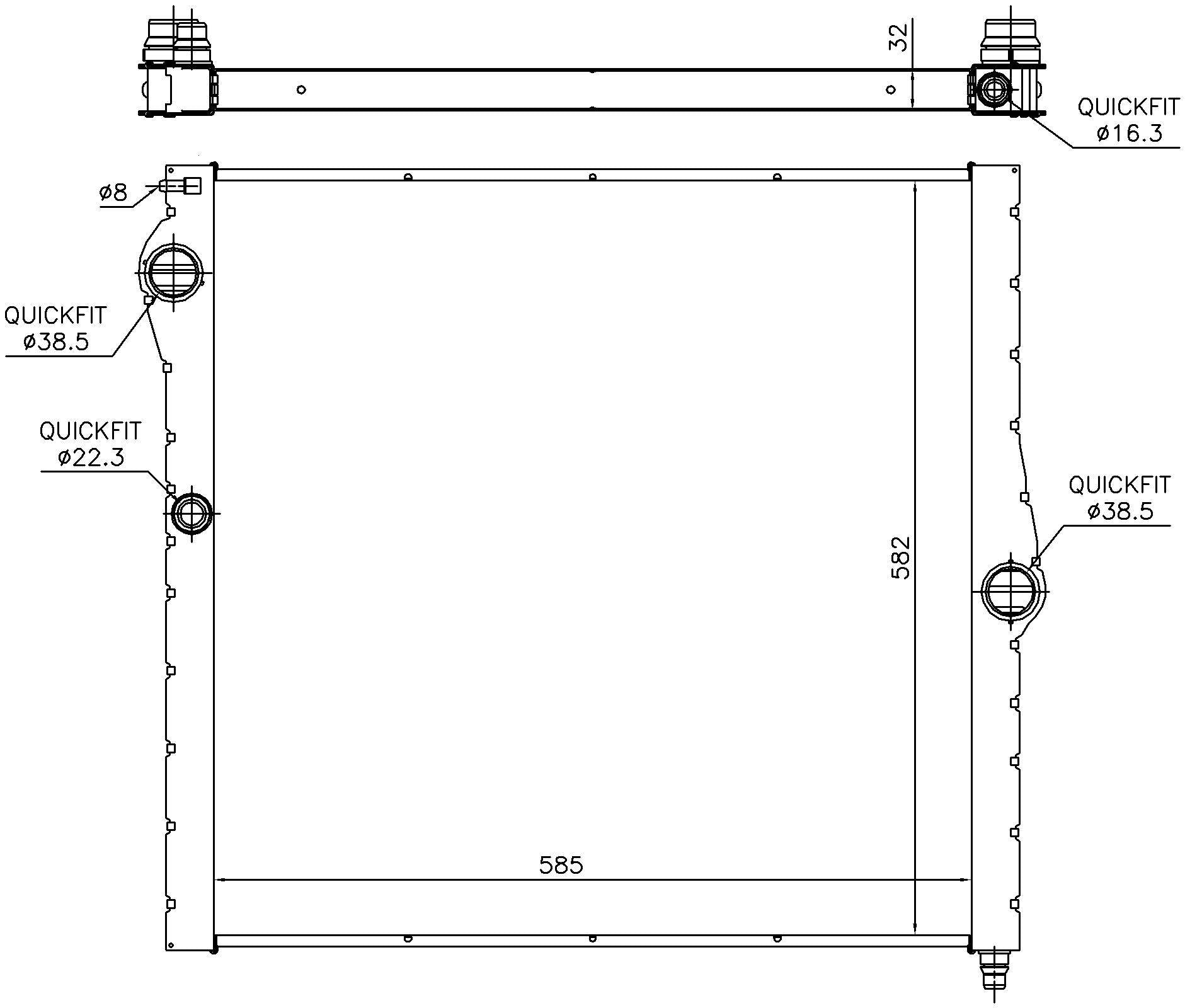 Nissens Radiator 60826