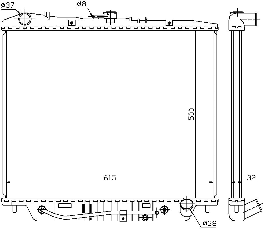 Nissens Radiator 60852