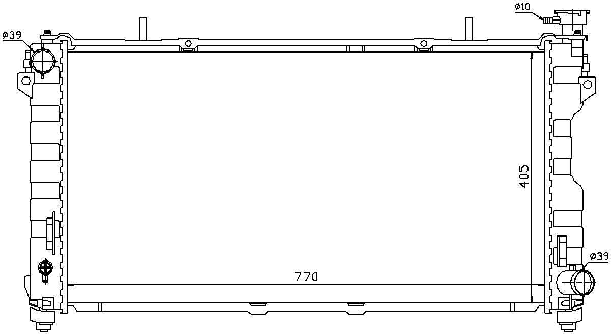 Nissens Radiator 61004