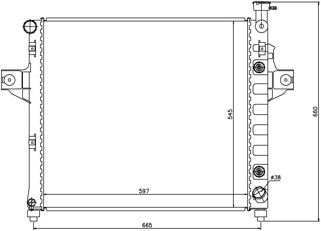 Nissens Radiator 61010