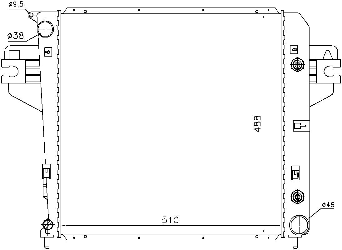 Nissens Radiator 61017