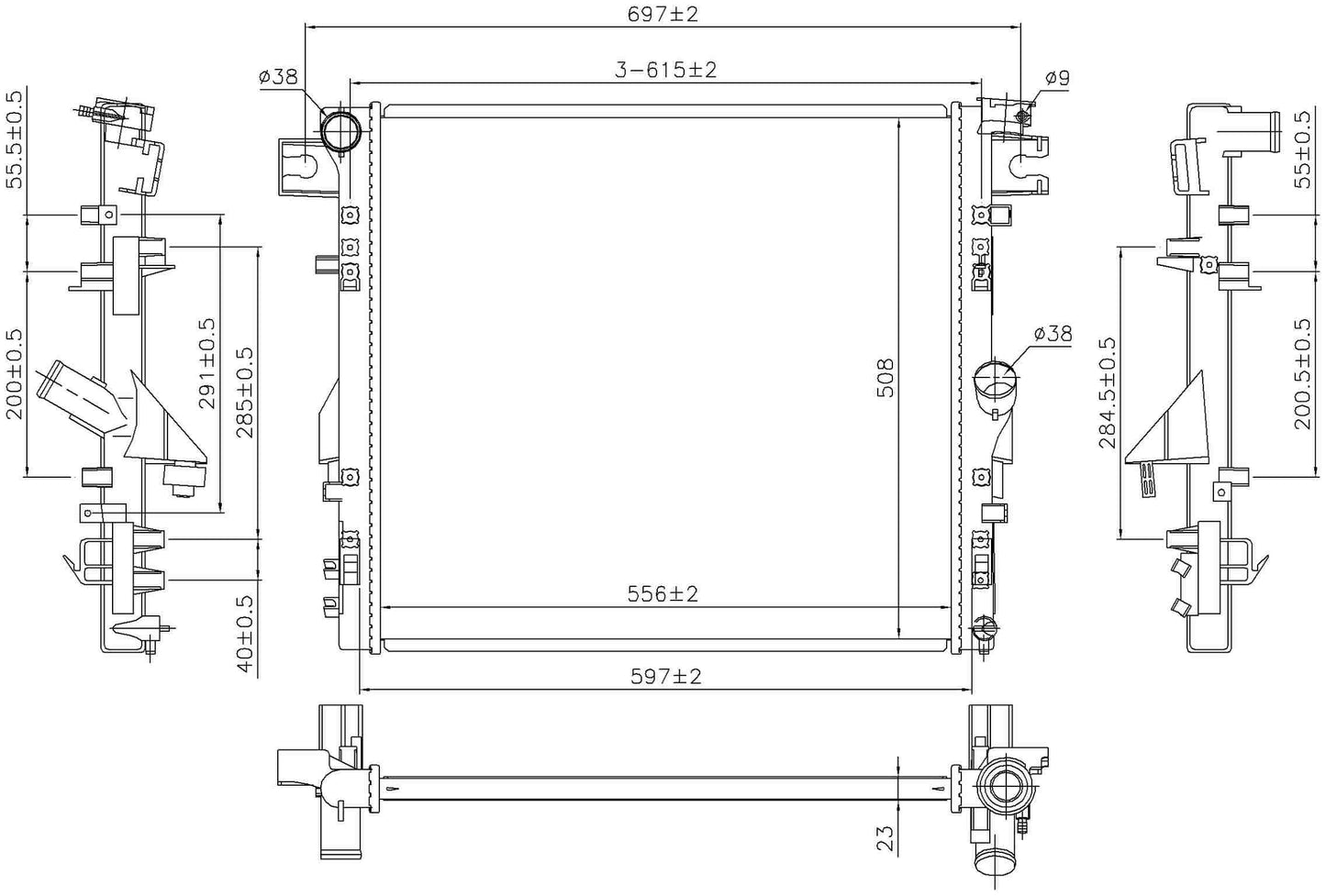 Nissens Radiator 61037