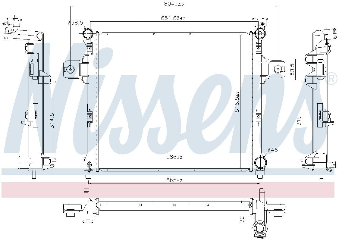 Nissens Radiator 61038