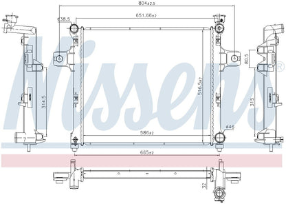 Nissens Radiator 61038
