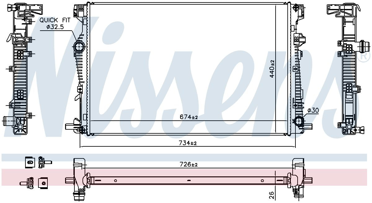 Nissens Radiator 61040