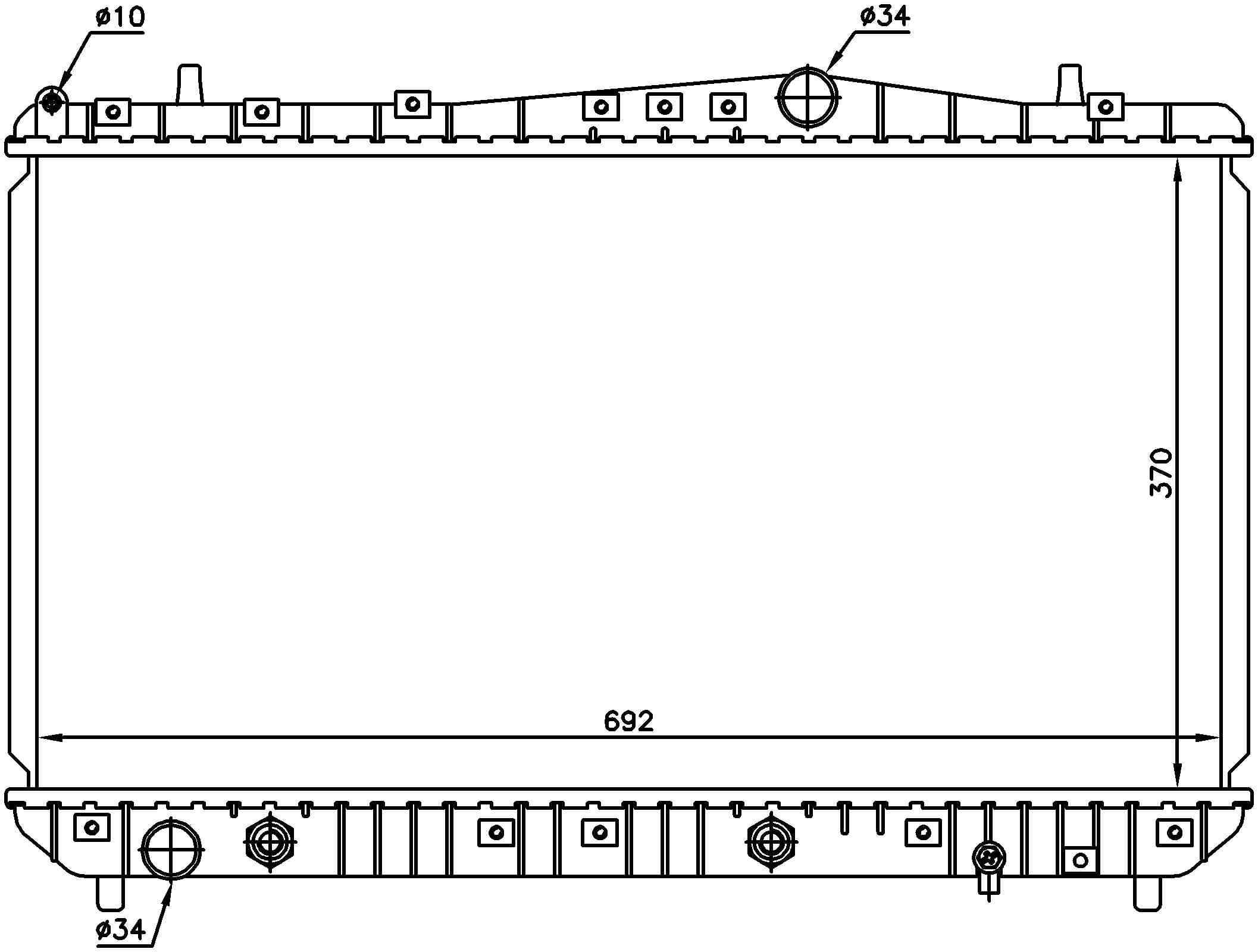 Nissens Radiator 61634