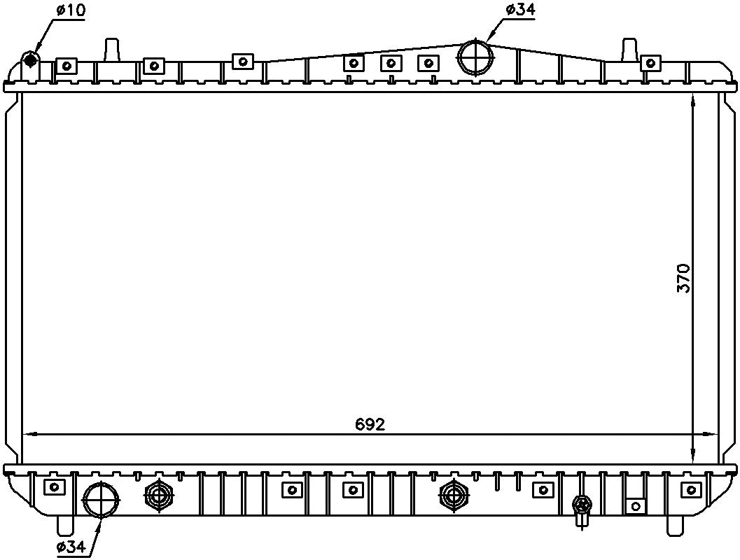 Nissens Radiator 61634