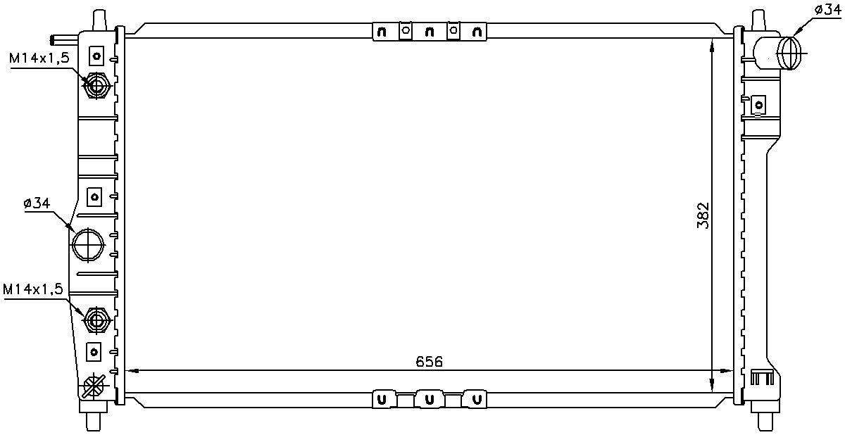 Nissens Radiator 616671