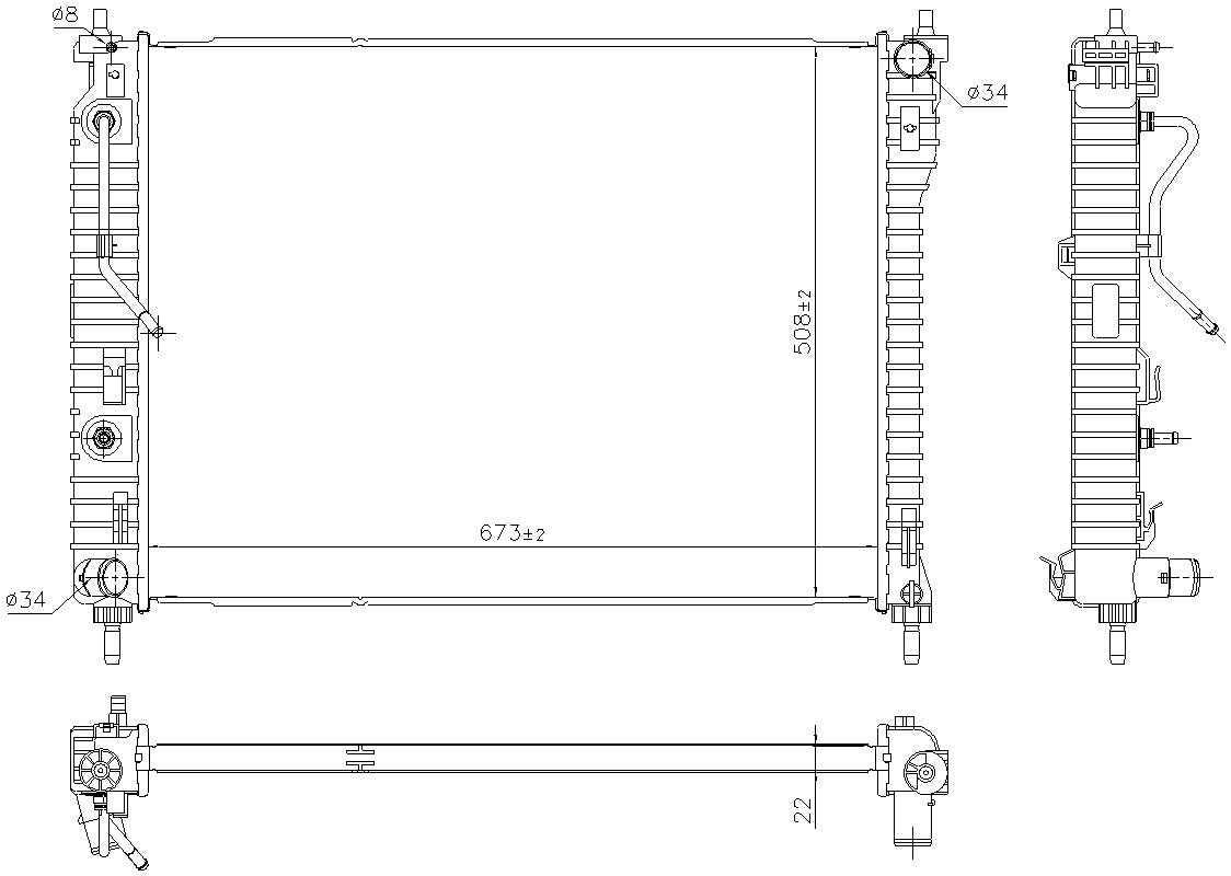 Nissens Radiator 61688