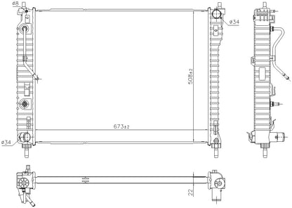 Nissens Radiator 61688