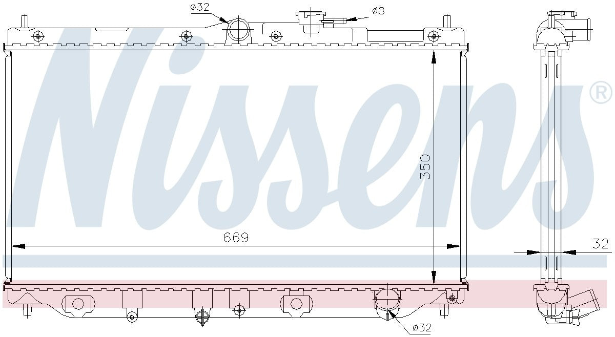 Nissens Radiator 62282A
