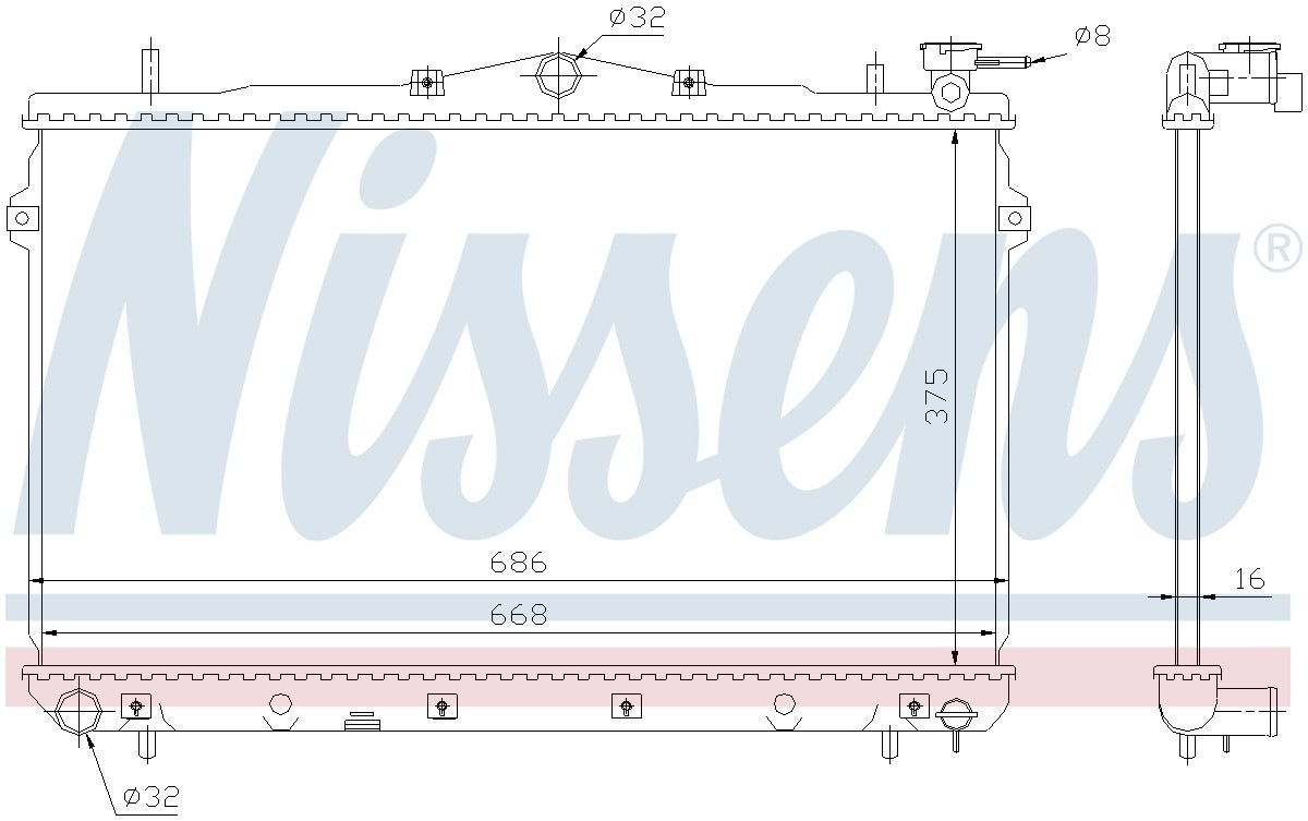 Nissens Radiator 62298