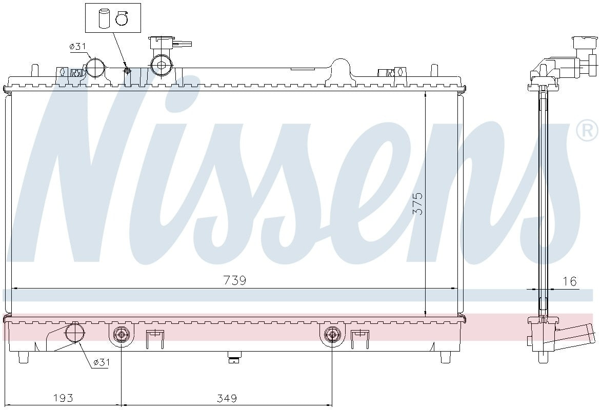 Nissens Radiator 62465A