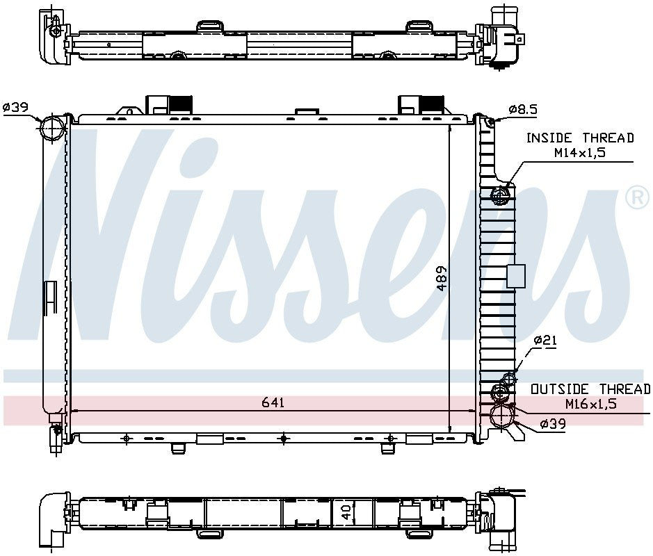 Nissens Radiator 62689A