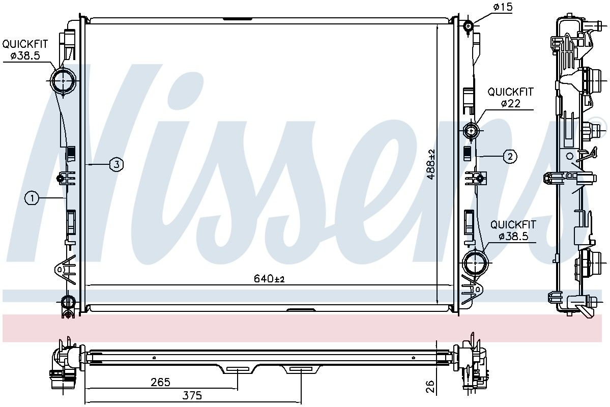 Nissens Radiator 627023