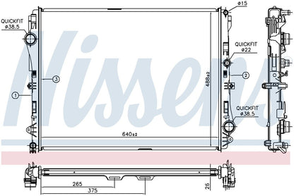 Nissens Radiator 627023