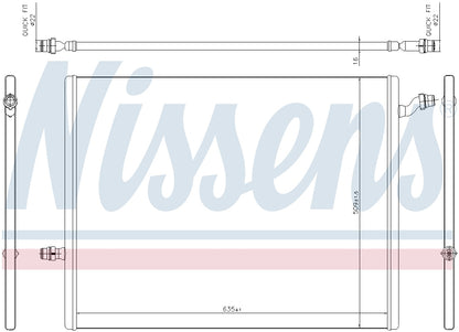 Nissens Intercooler Heat Exchanger 627024