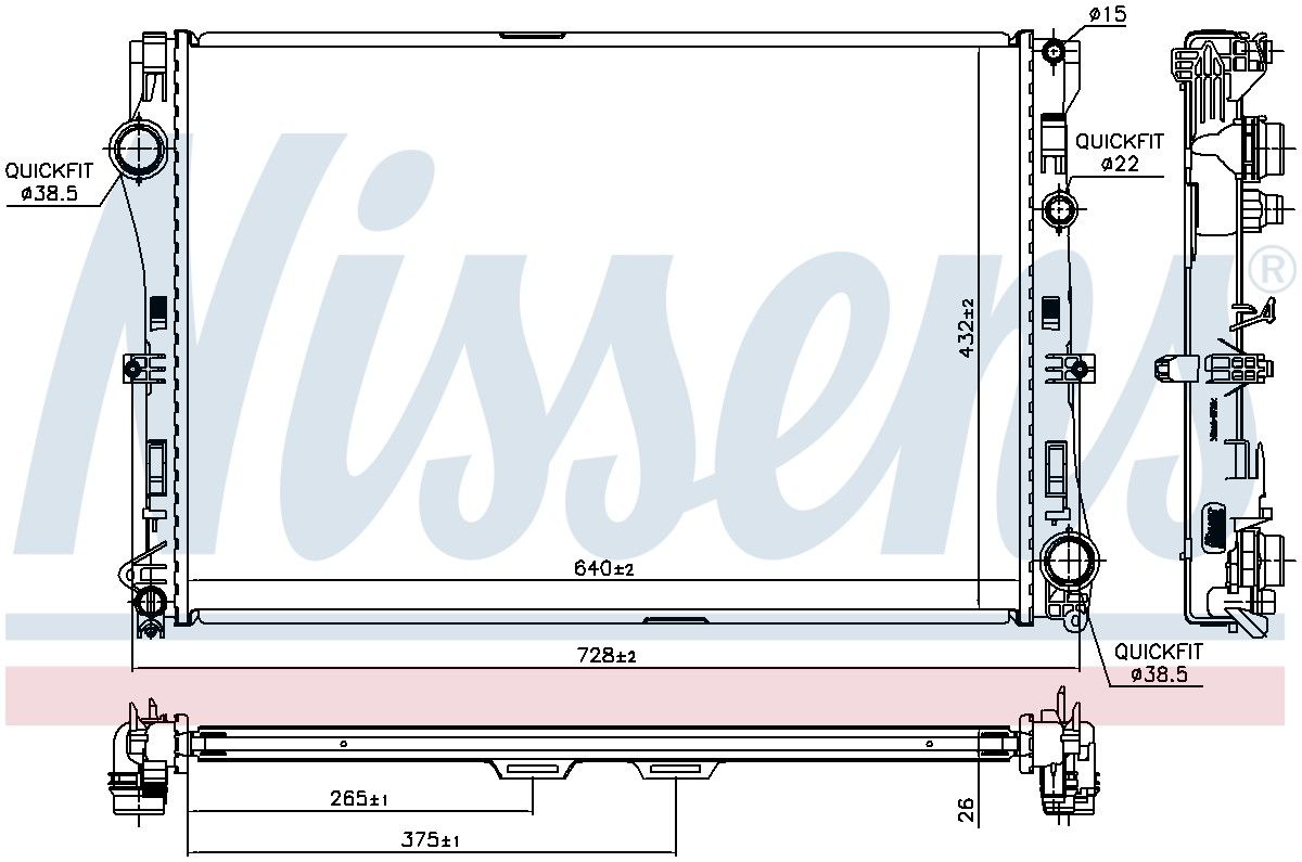 Nissens Radiator 627033