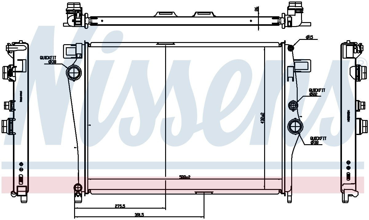 Nissens Radiator 627044