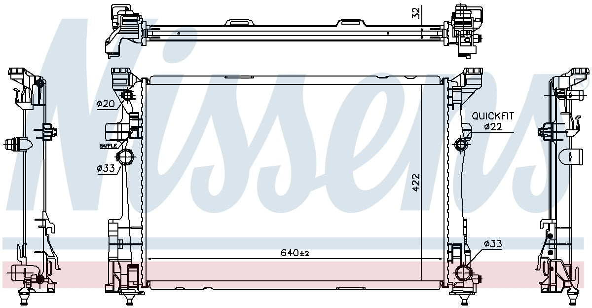 Nissens Radiator 627063