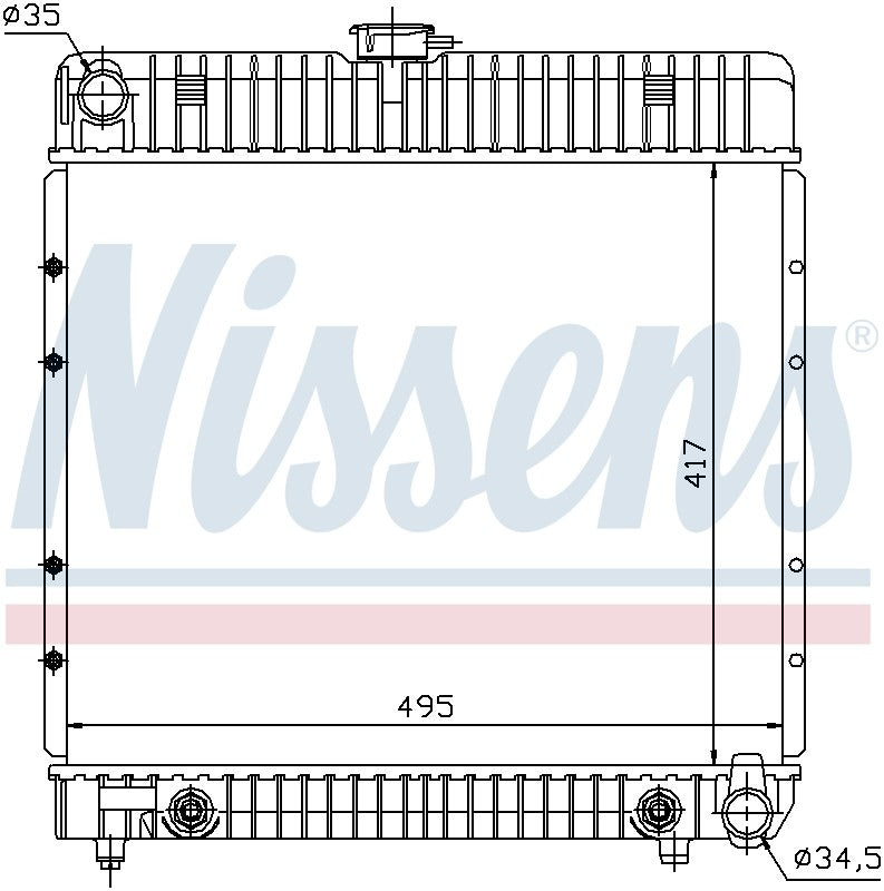 Nissens Radiator 62740