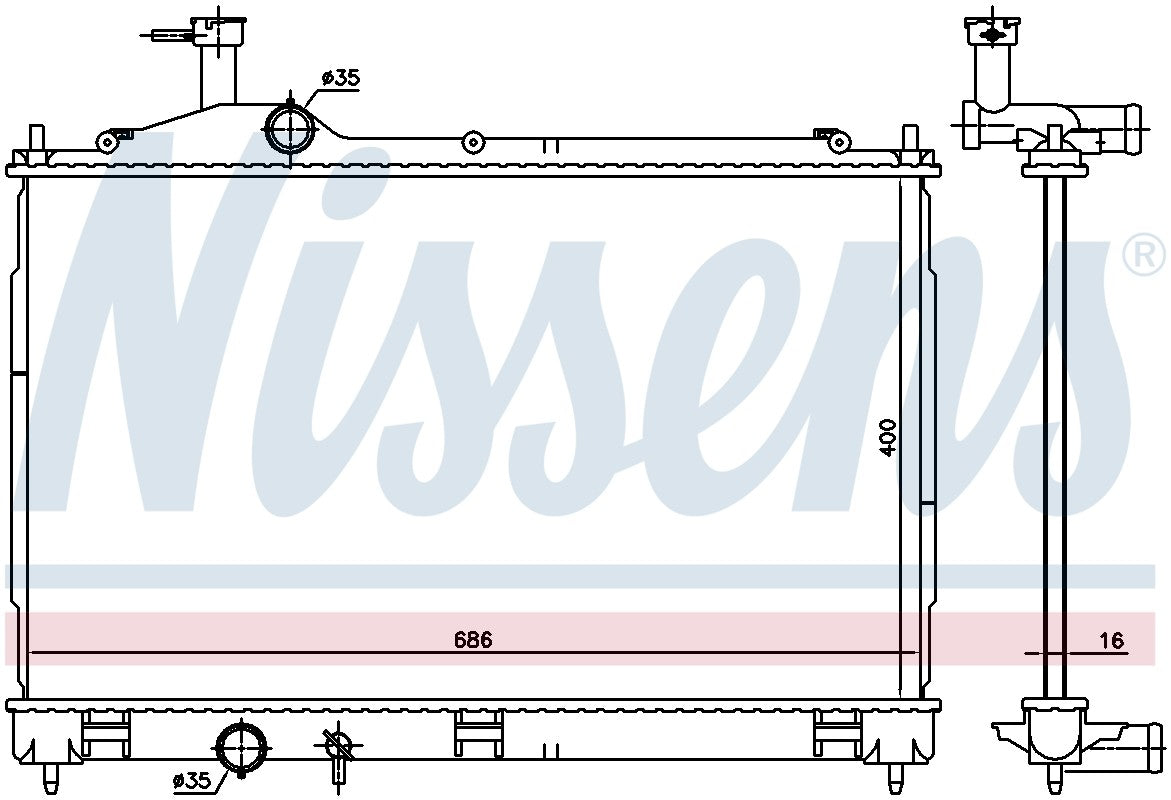 Nissens Radiator 628967