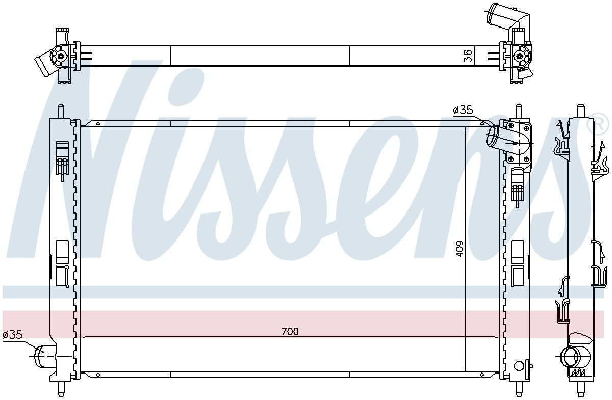 Nissens Radiator 628969