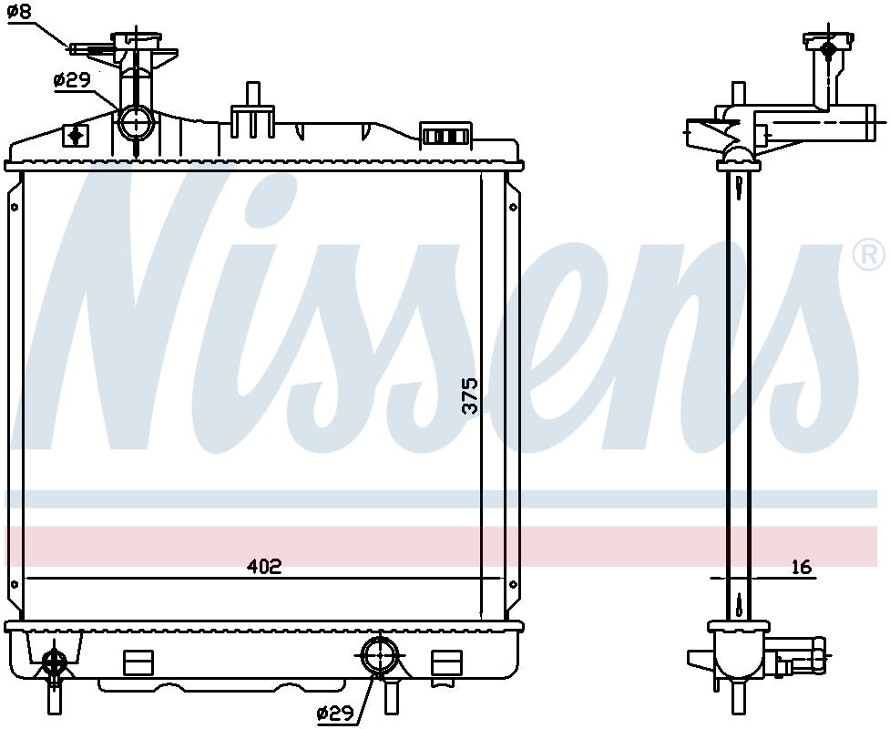 Nissens Radiator 628988