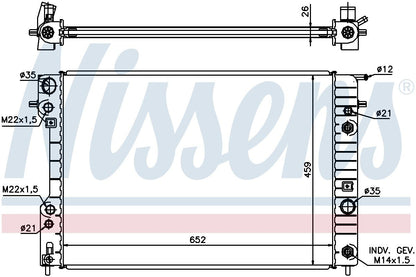 Nissens Radiator 63073A