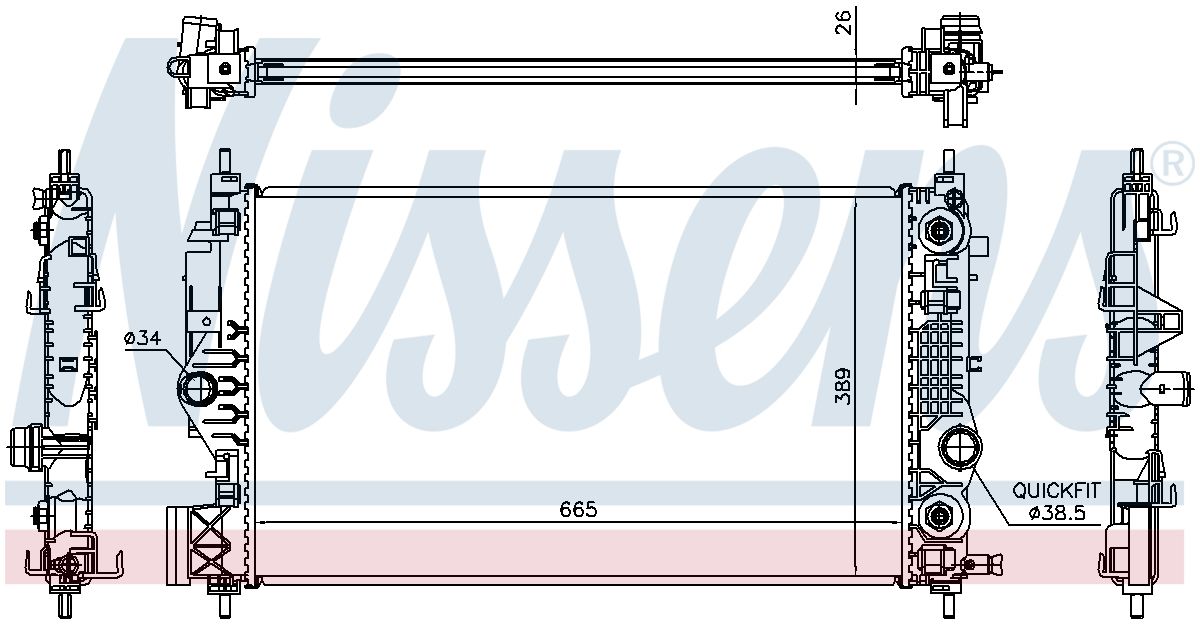 Nissens Radiator 630762