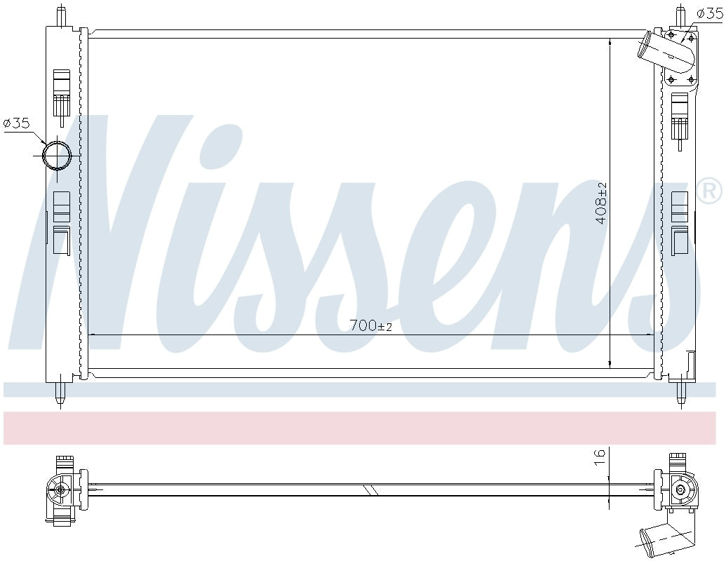 Nissens Radiator 636033