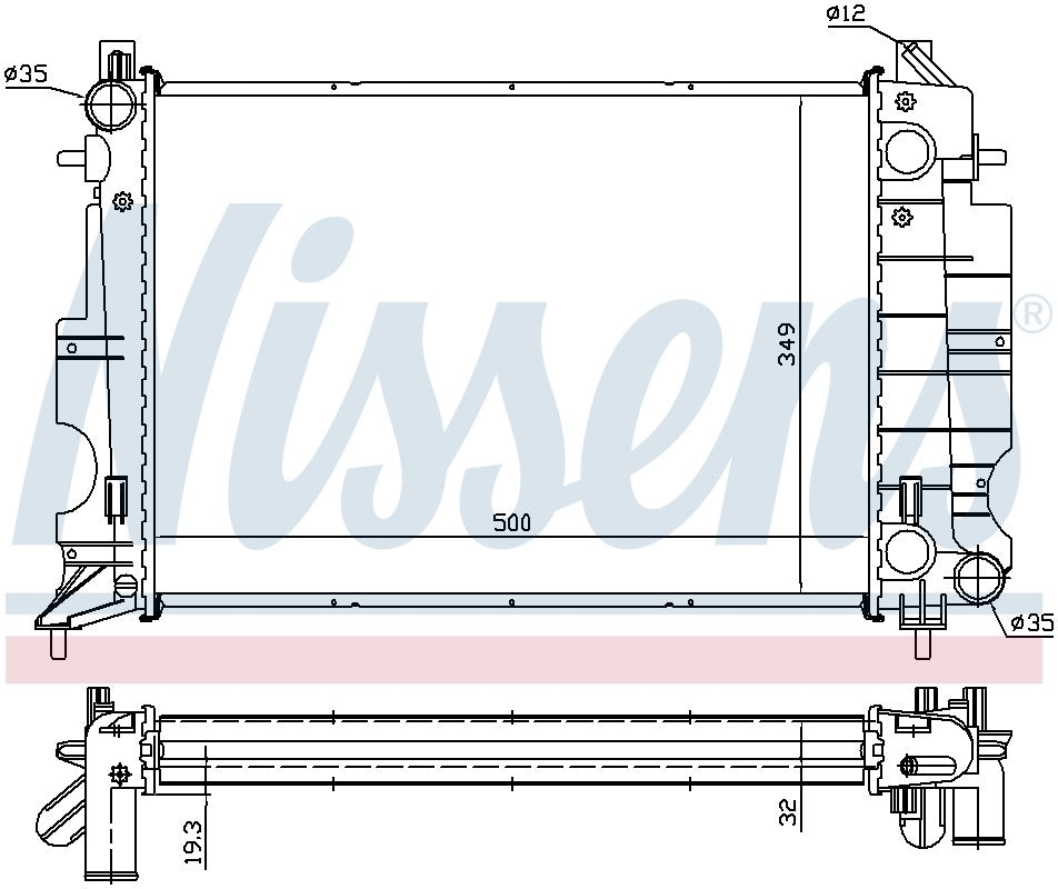 Nissens Radiator 64037A image 3