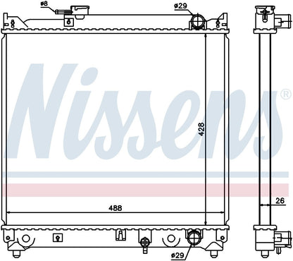 Nissens Radiator 64155