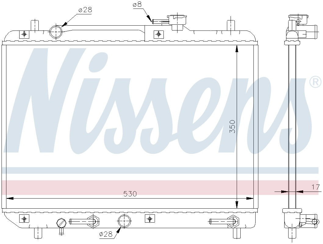 Nissens Radiator 64176