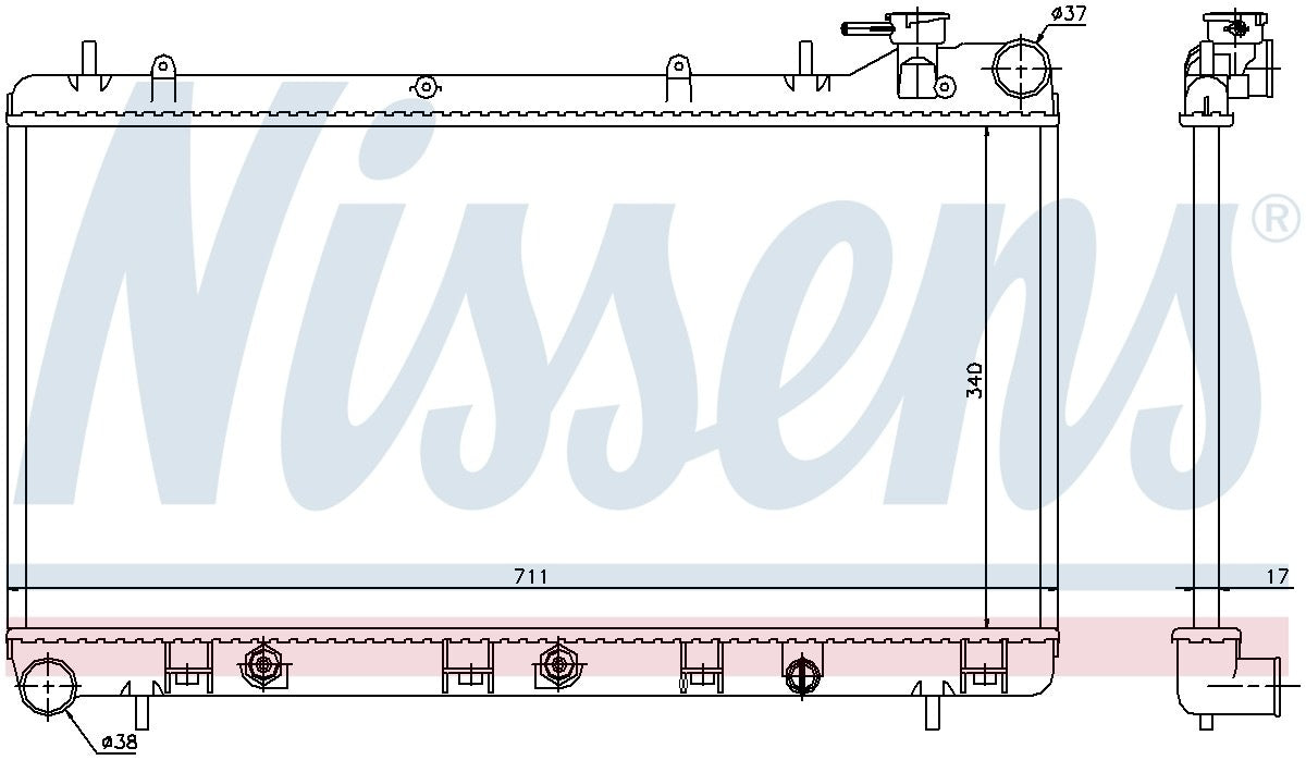 Nissens Radiator 64186