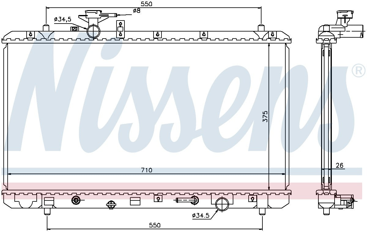 Nissens Radiator 64205