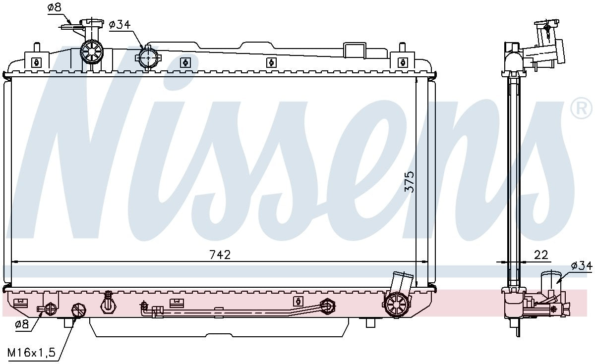 Nissens Radiator 64644A