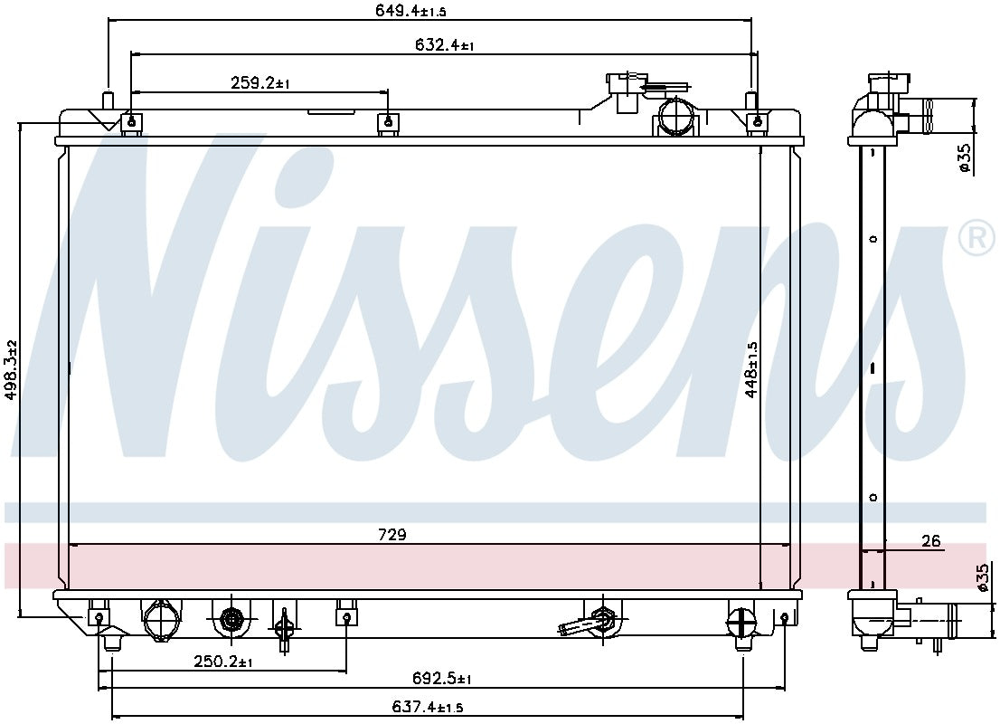 Nissens Radiator 64659