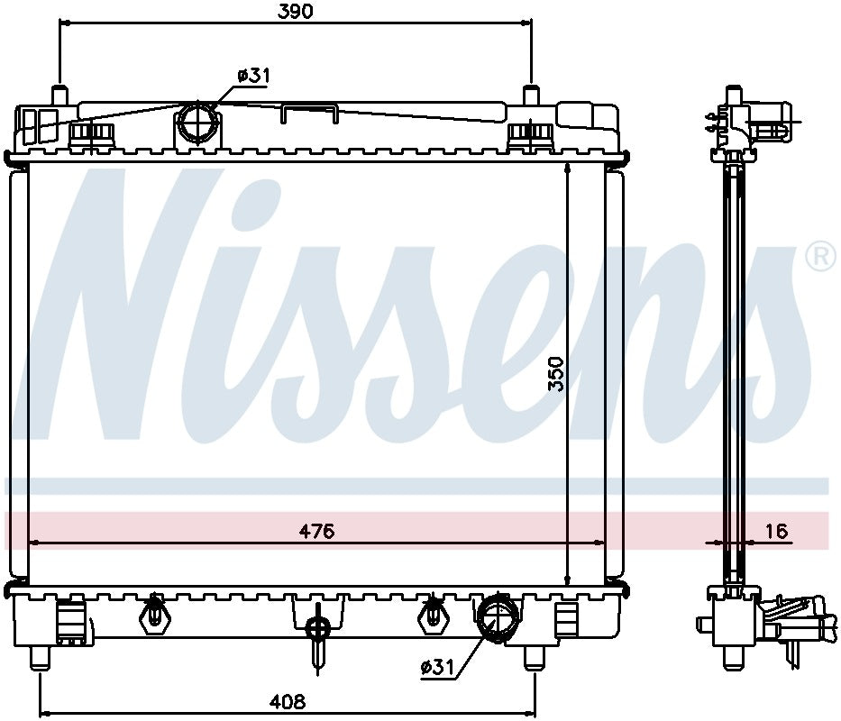 Nissens Radiator 64682