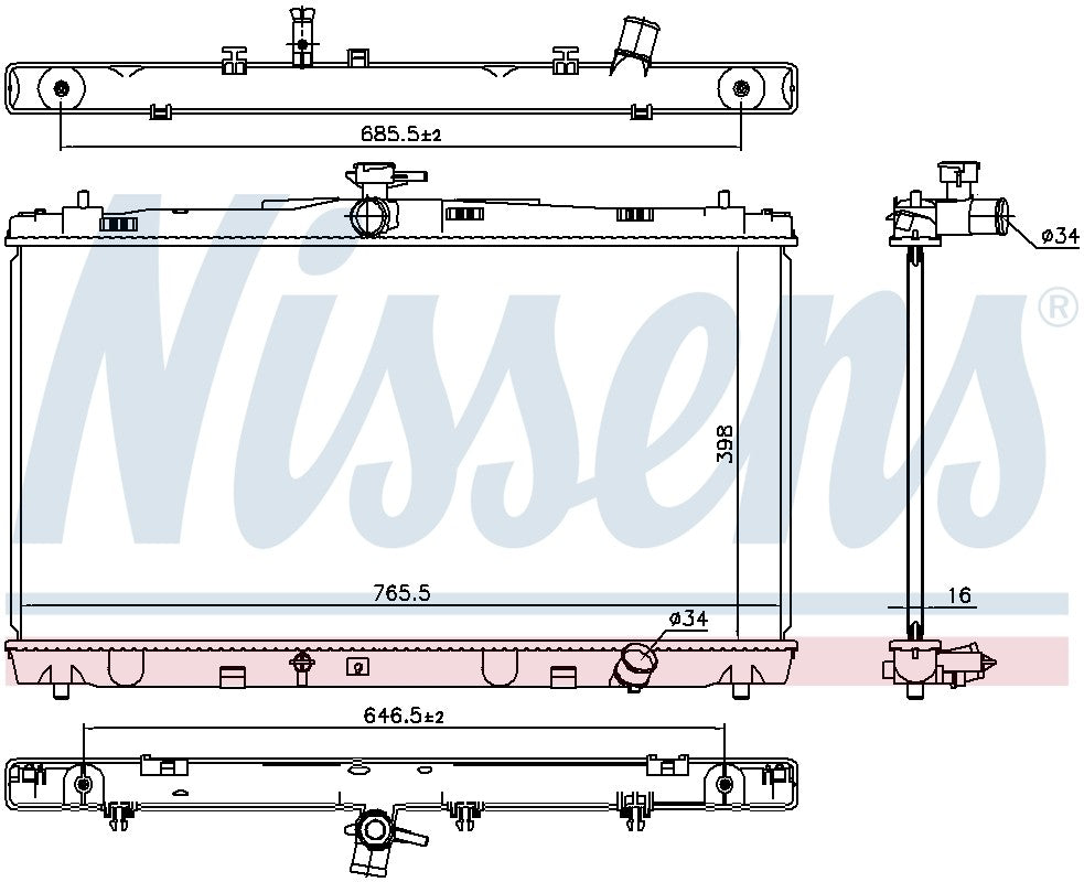 Nissens Radiator 646869