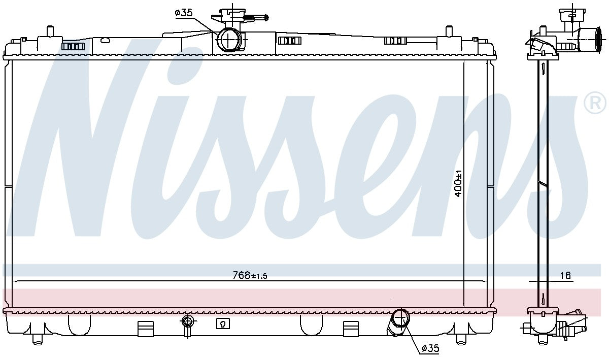 Nissens Radiator 646935