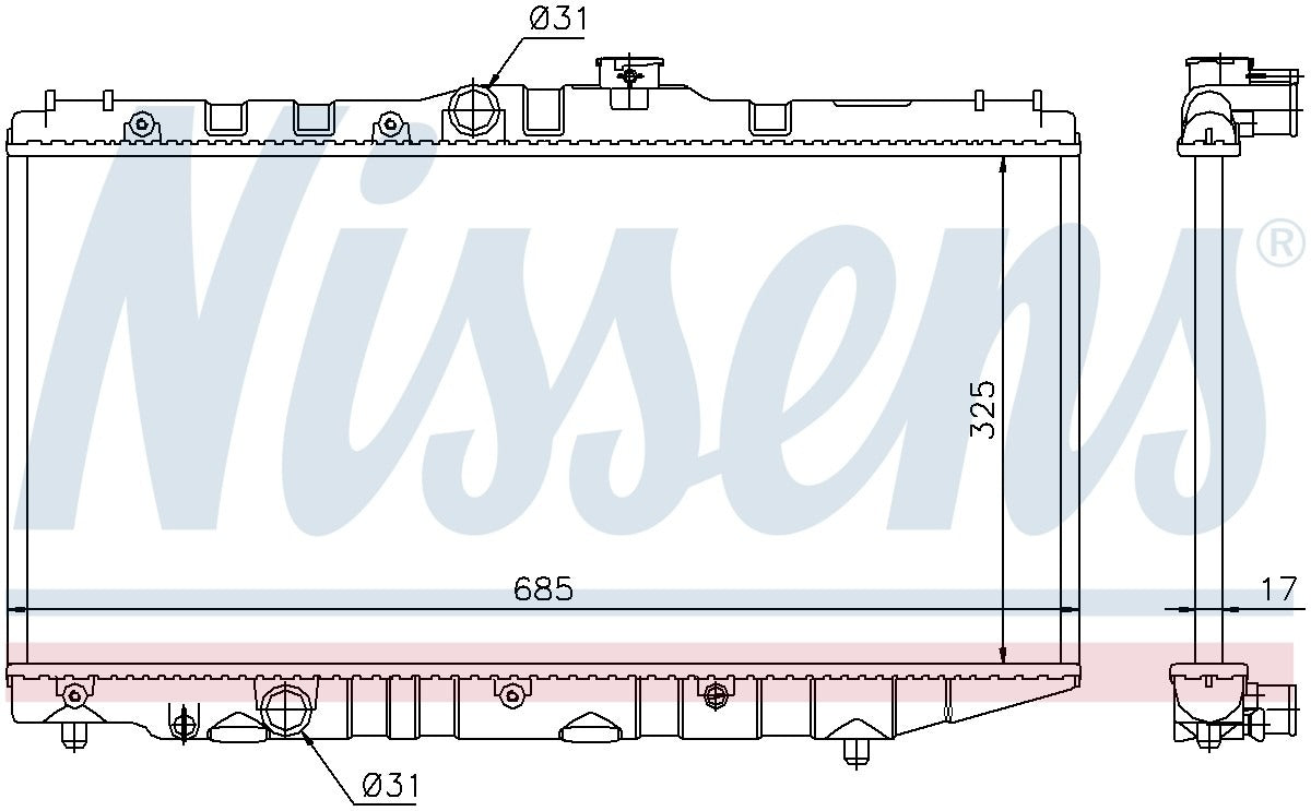 Nissens Radiator 64718