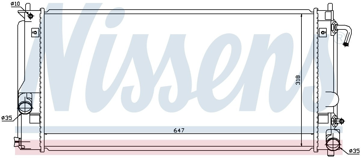 Nissens Radiator 64822