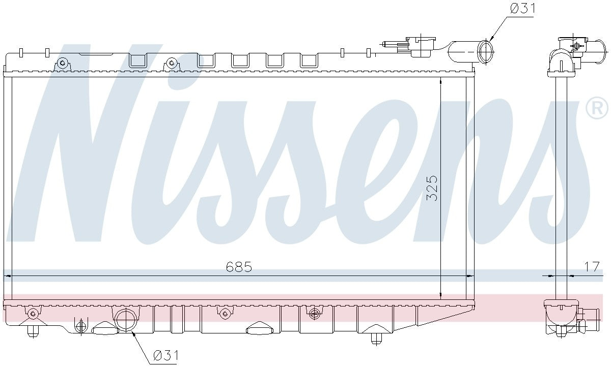 Nissens Radiator 64835